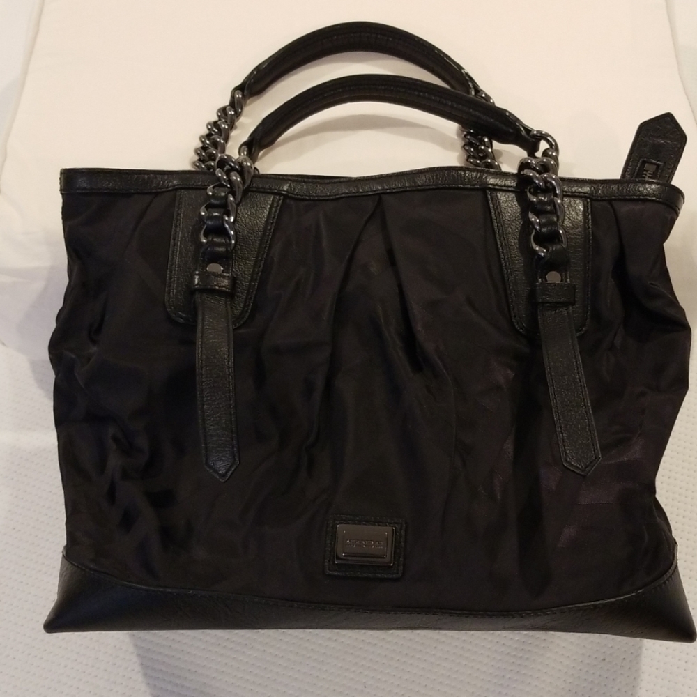 Authentic Burberry Nylon Tonal Check Torbitt Tote